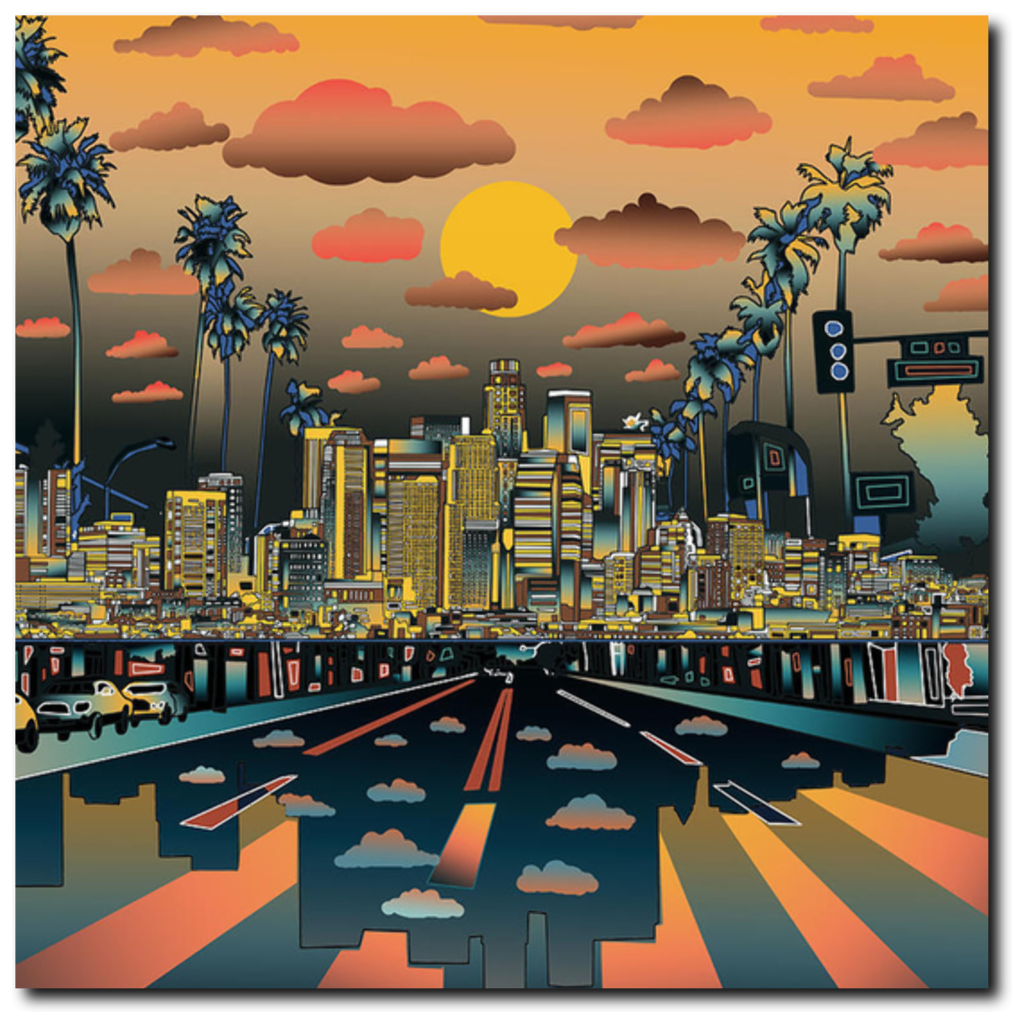 Los Angeles &quot;Vibe&quot; Canvas 20&quot;X20&quot; - Los Angeles Source
 - 2