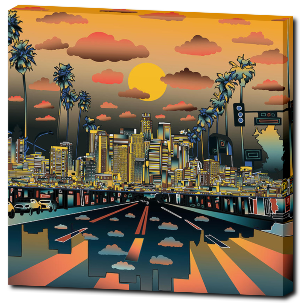 Los Angeles "Vibe" Canvas Print 20"X20" - Los Angeles Source
 - 1