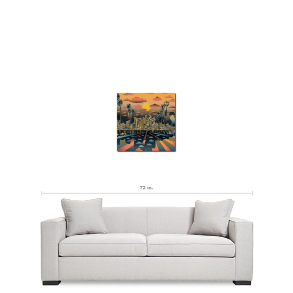 Los Angeles "Vibe" Canvas Print 20"X20" - Los Angeles Source
 - 3