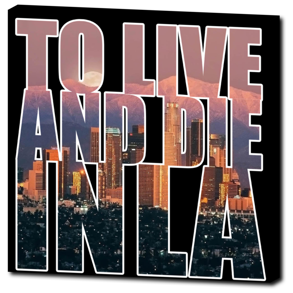 "To Live And Die In LA" 20"x20" Canvas Print - Los Angeles Source
 - 1