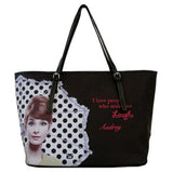 Licensed Audrey Hepburn Shopper Handbag