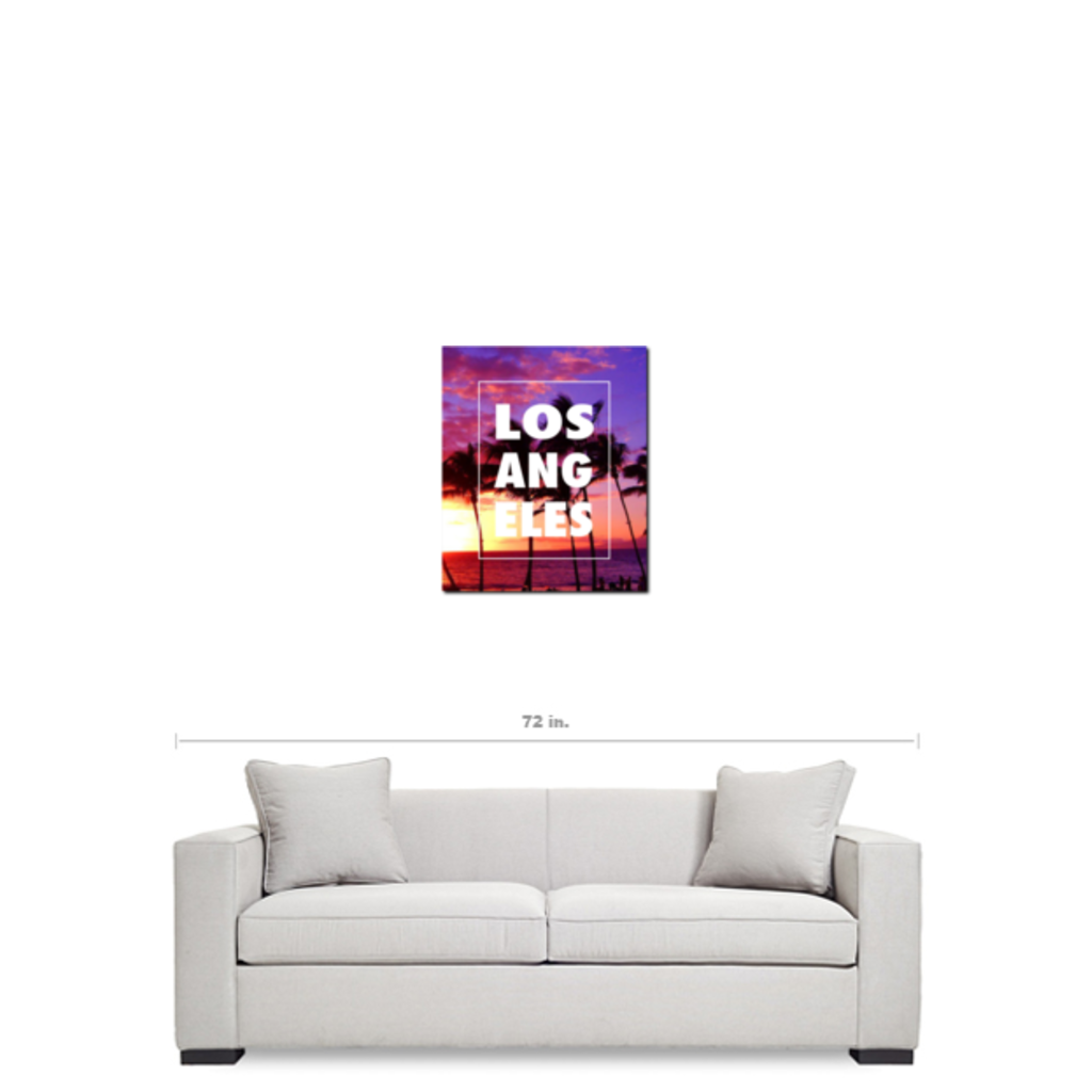 LA "Palm Trees" 20"x24" Canvas Wrap - Los Angeles Source
 - 3