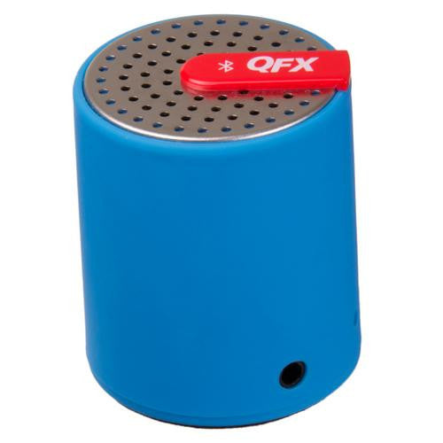 QFX Portable Bluetooth Speaker with AUX-IN (Blue)