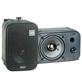 Pyle PDMN48 5'' Two-Way Bass Reflex Mini-Monitor & Bookshelf/wall mount Speakers