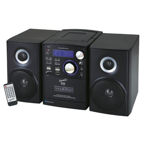 Supersonic Bluetooth CD/MP3/Cassette Player in Black