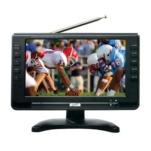 Supersonic 9&rdquo; Portable Rechargeable Digital LCD TV