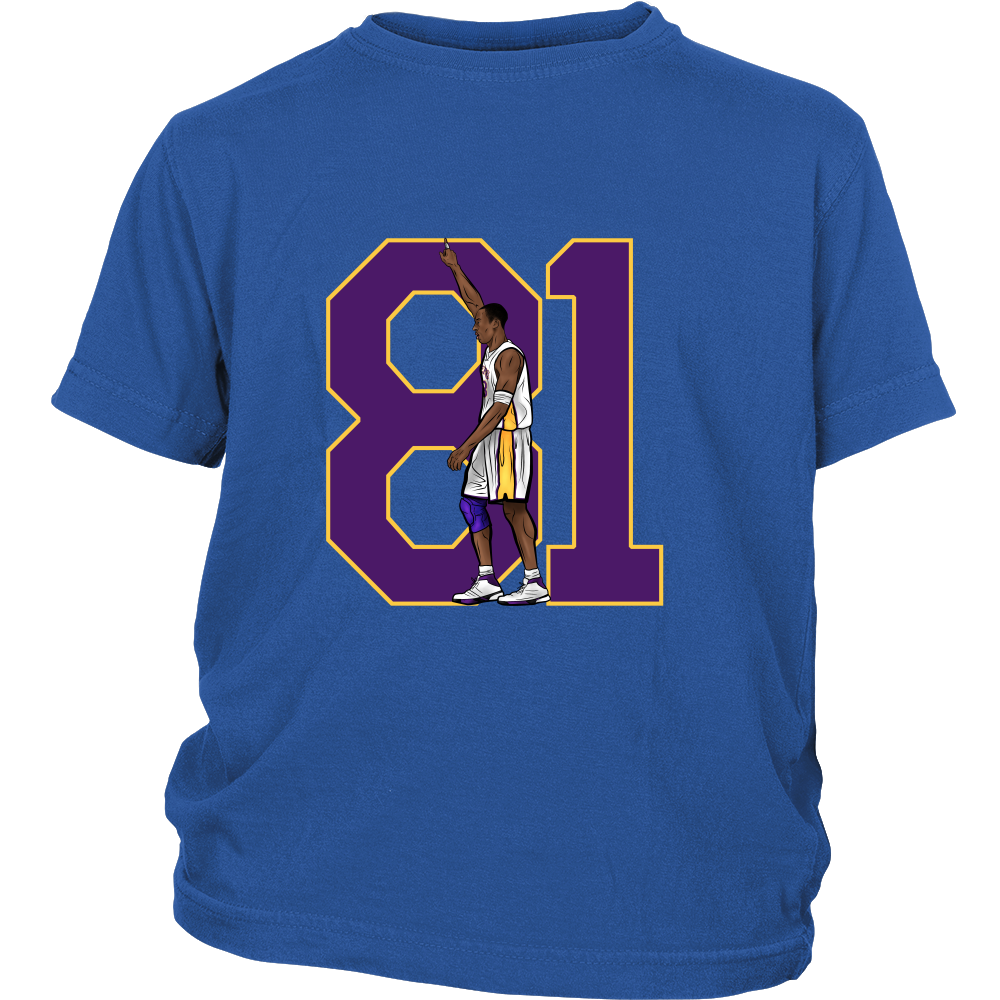 Kobe Bryant "81" Youth Shirt - Los Angeles Source
 - 4
