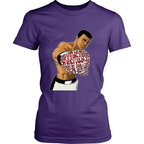 Muhammed Ali "Heart of a Champion" Women's Shirt - Los Angeles Source
 - 1