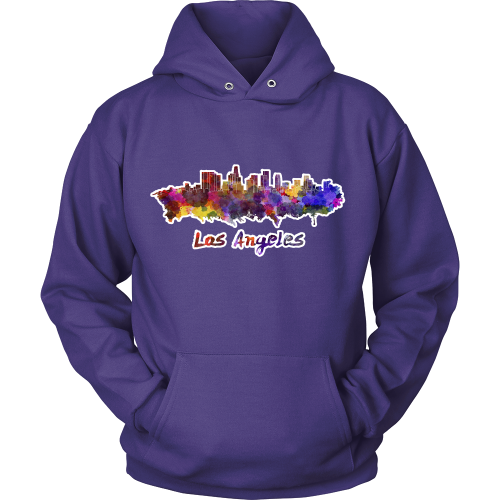 LA Skyline "Water Color" Hoodie - Los Angeles Source
 - 5