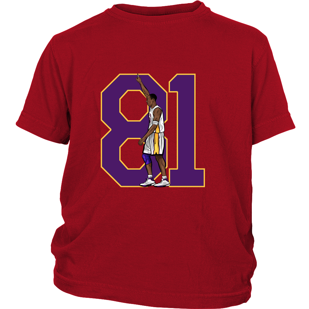 Kobe Bryant "81" Youth Shirt - Los Angeles Source
 - 5