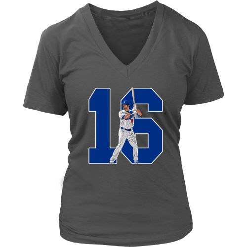 Andre Ethier "Captain Clutch" Women's Vneck - Los Angeles Source
 - 2