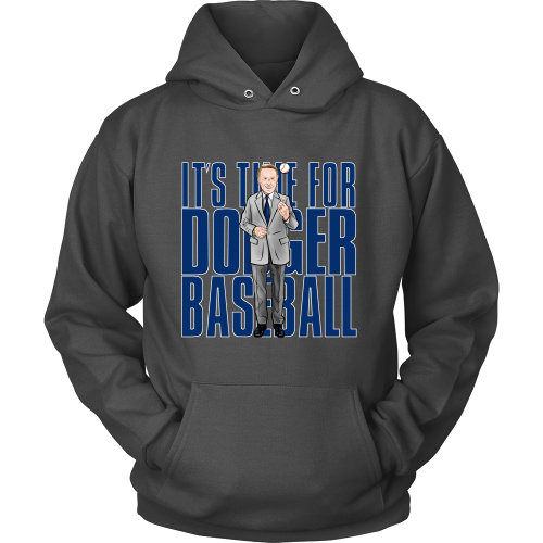 Vin Scully "Its Time For Dodger Baseball" Hoodie - Los Angeles Source
 - 3