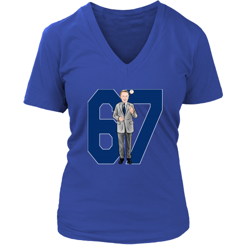 Vin Scully "67 Seasons" Women's V-Neck - Los Angeles Source
 - 8