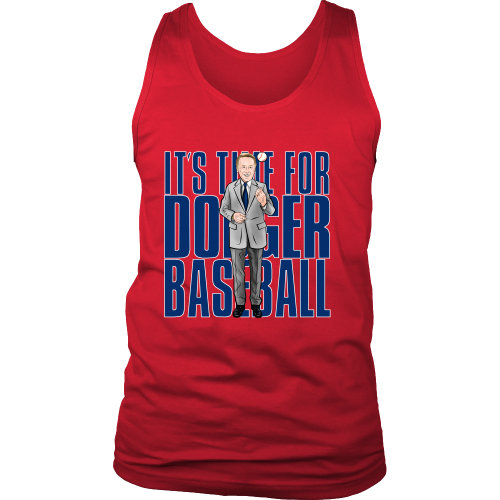 Vin Scully "Its Time For Dodger Baseball" Tank Top - Los Angeles Source
 - 5