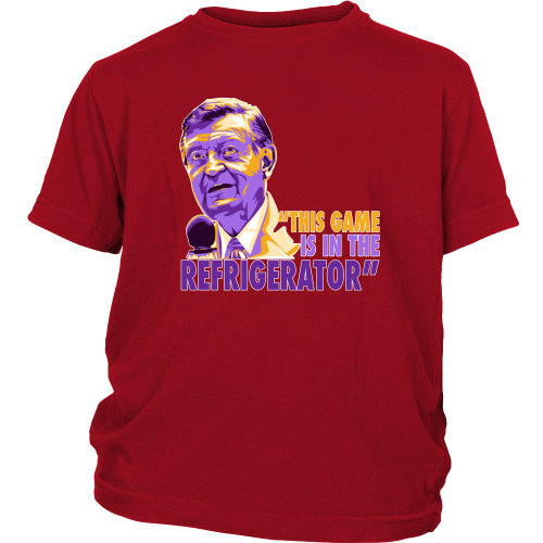 Chick Hearn "In The Refrigerator" Youth Shirt - Los Angeles Source
 - 4
