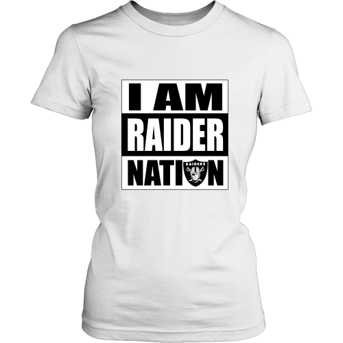 Raiders "I Am Raider Nation" Women's Shirt - Los Angeles Source
 - 3