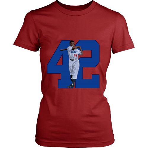 Jackie Robinson "Game Changer" Women's Shirt - Los Angeles Source
 - 7