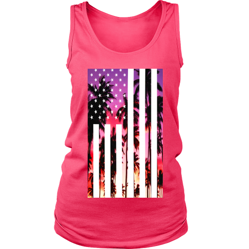 Los Angeles "Palm Tree U.S.A." Women's Tank Top - Los Angeles Source
 - 1