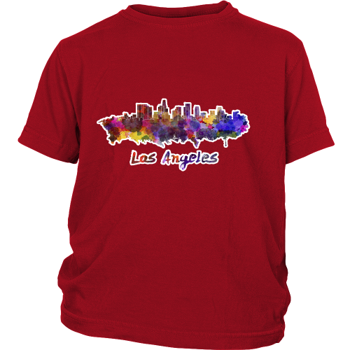 LA Skyline "Water Color" Youth Shirt - Los Angeles Source
 - 4