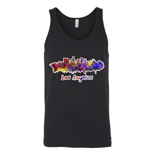 LA Skyline "Water Color" Tank Top - Los Angeles Source
 - 1