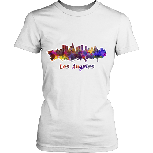 LA Skyline "Water Color" Women's Shirt - Los Angeles Source
 - 5