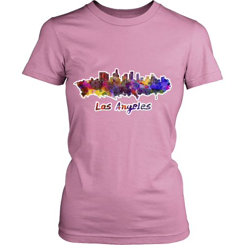 LA Skyline "Water Color" Women's Shirt - Los Angeles Source
 - 1