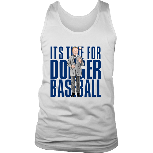 Vin Scully "Its Time For Dodger Baseball" Tank Top - Los Angeles Source
 - 2