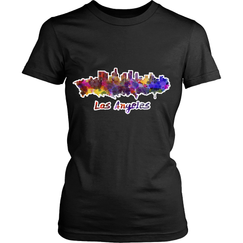 LA Skyline "Water Color" Women's Shirt - Los Angeles Source
 - 2