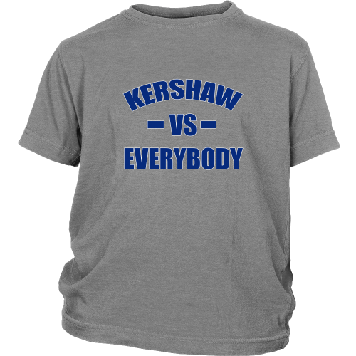 Clayton Kershaw "Kershaw Vs. Everybody" Youth Shirt - Los Angeles Source
 - 1