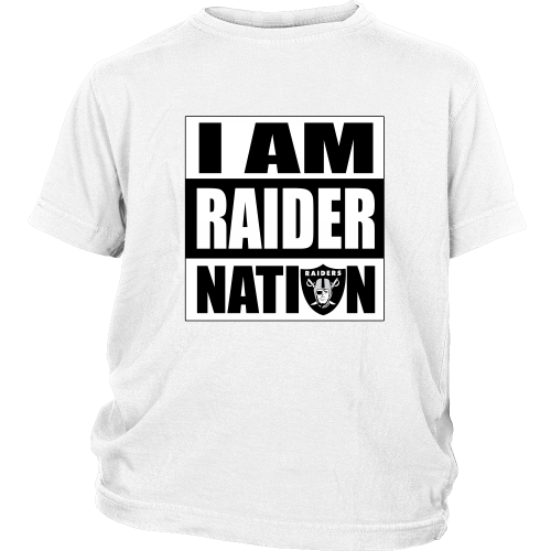 Raiders "I Am Raider Nation" Youth Shirt - Los Angeles Source
 - 1