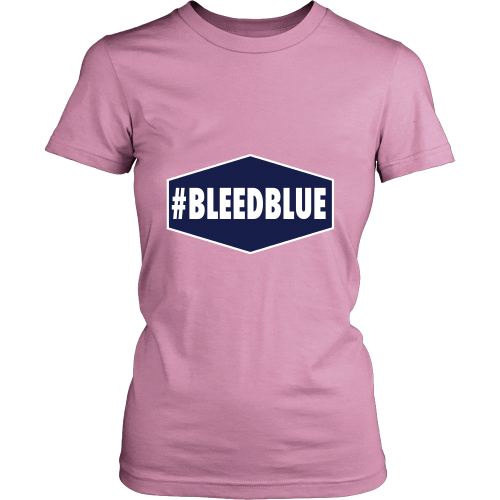 Dodgers "#BLEEDBLUE" Women's Shirt - Los Angeles Source
 - 1