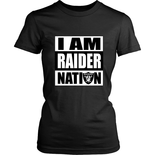 Raiders "I Am Raider Nation" Women's Shirt - Los Angeles Source
 - 1