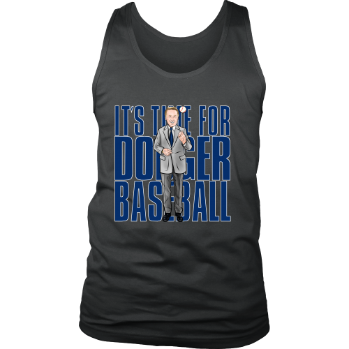 Vin Scully "Its Time For Dodger Baseball" Tank Top - Los Angeles Source
 - 3