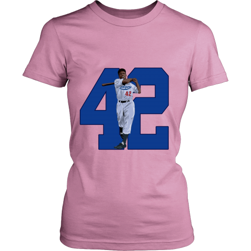 Jackie Robinson "Game Changer" Women's Shirt - Los Angeles Source
 - 1